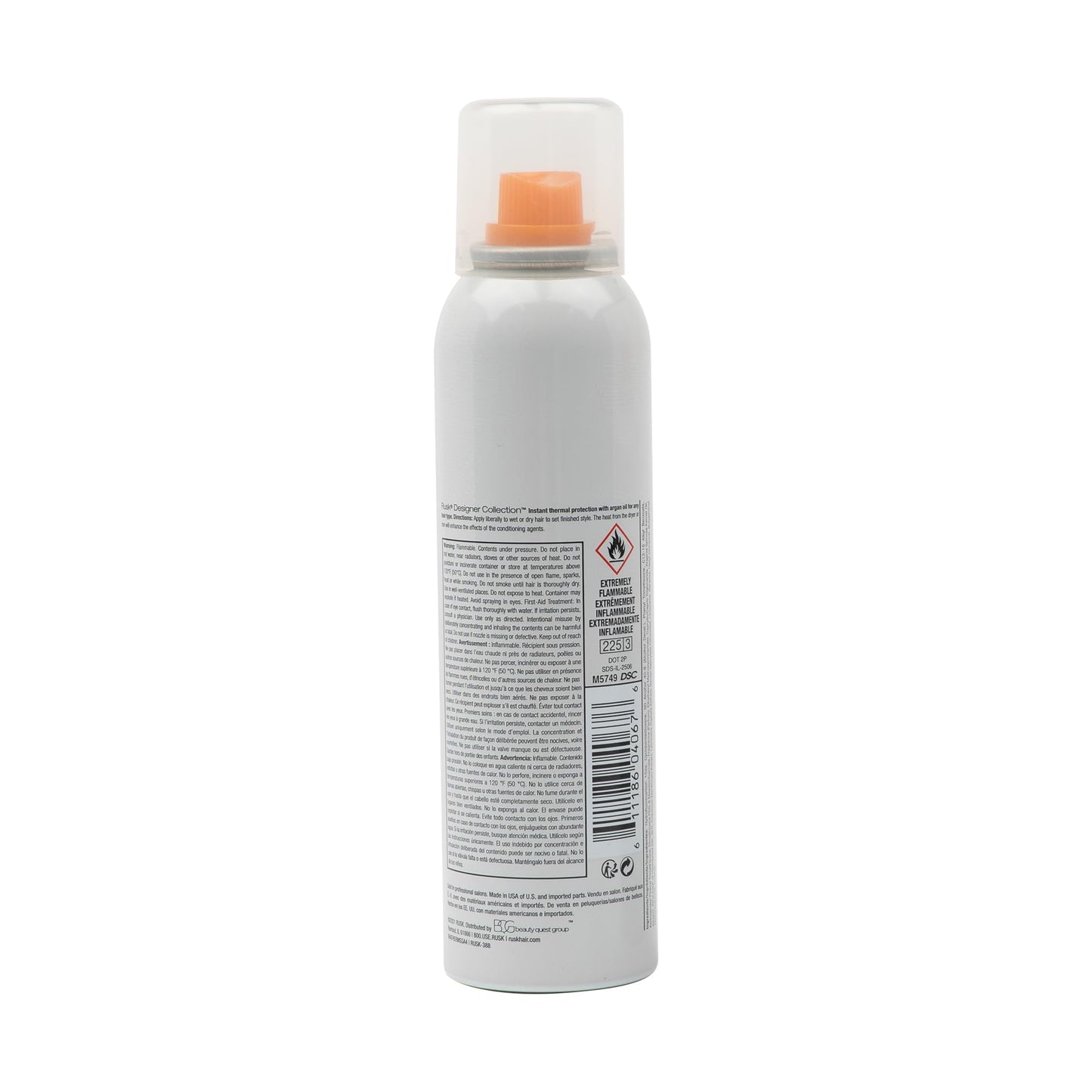 RUSK Thermal Shine Spray, Pure Argan Oil, Eliminates Frizz and Maintains Shine, Sleek and Smooth Hair, 4.4 oz Beauty & Personal Care RUSK