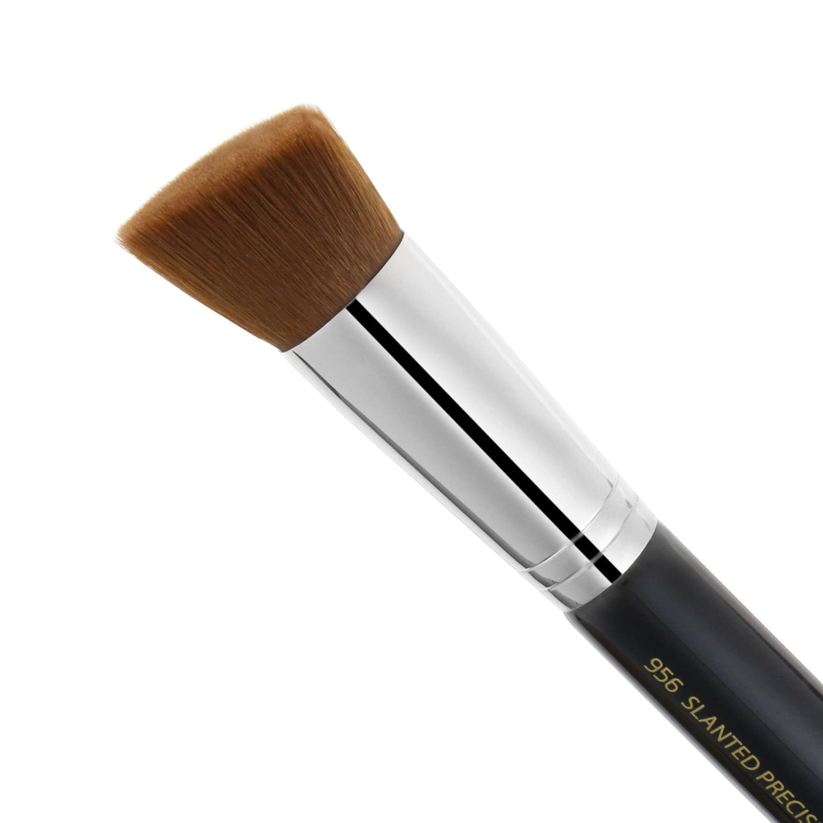 Bdellium Tools Professional Makeup Brush - Maestro Series 956 Slanted Precision Kabuki - With Soft Synthetic Fibers, For Perfect Complexion (Black
