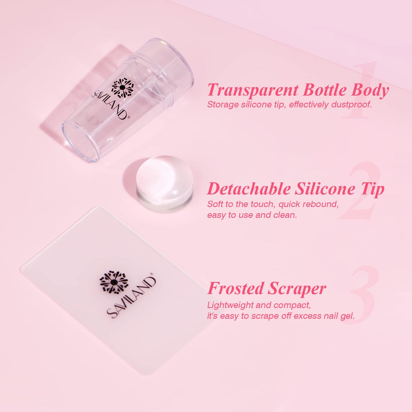 Saviland French Manicure Kit: French Tip Nail Stamp with White Gel Nail Polish Set, Jelly Silicone Nail Stamper Nail Stamper Kit for French Nails Home Beauty and Personal Care SAVILAND