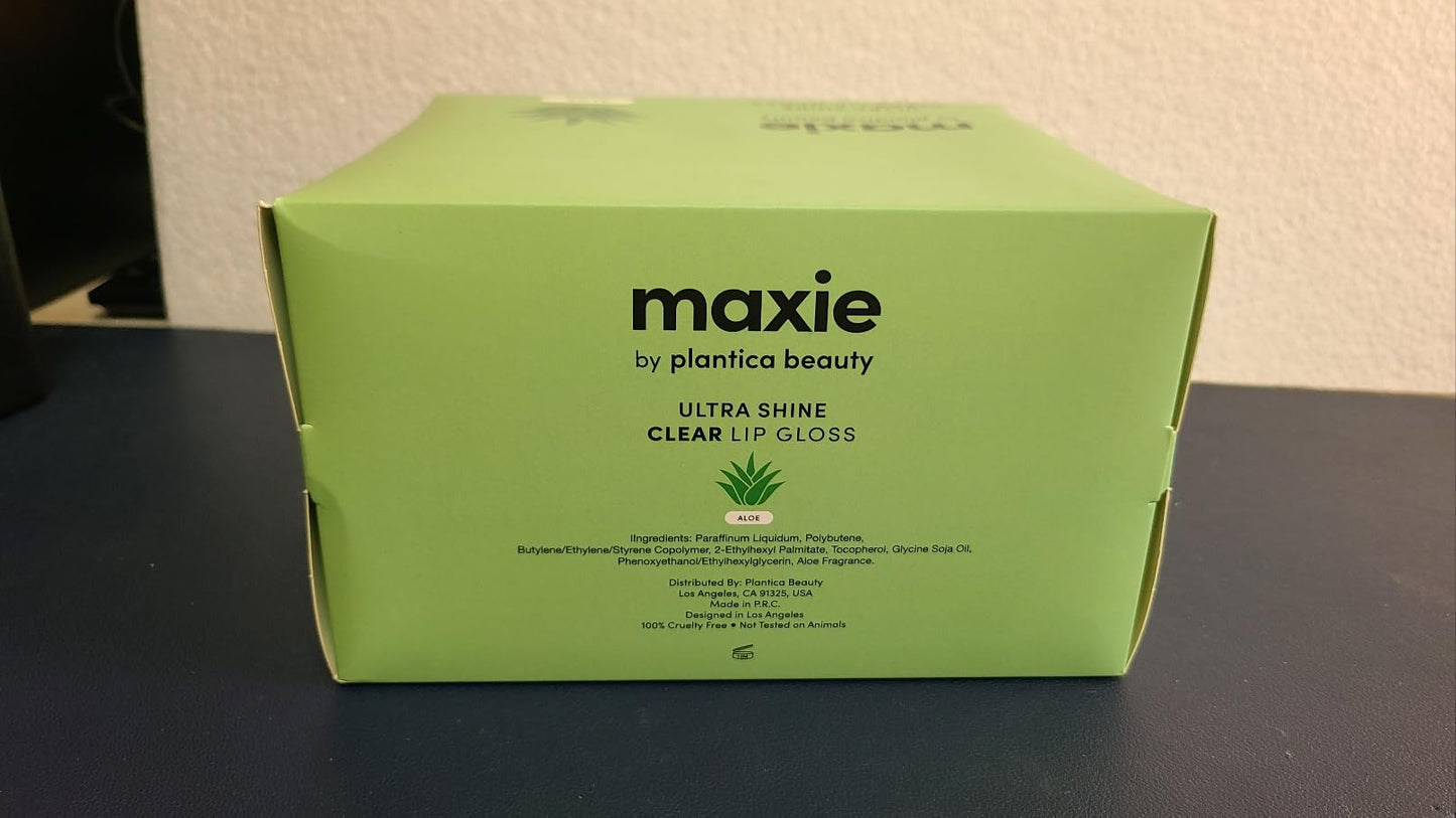 Maxie by Plantico Beauty Clear Lip Polish bulk (12 Pieces) CLEAR/ALOE (ALOE, 6 PCS) Beauty & Personal Care MAXIE BY PLANTICA BEAUTY