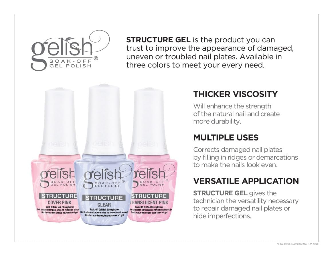 Gelish Self-Leveling Brush On Structure Gel - Clear, 15mL