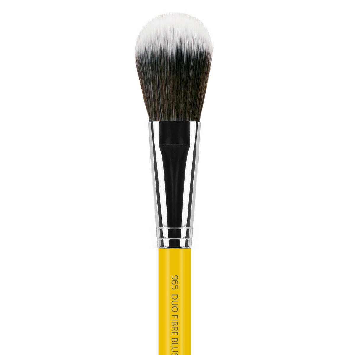 Bdellium Tools Professional Makeup Brush - Studio Series 965 Duo Fiber Blusher - With Soft Synthetic Fibers, For Applying Pop of Color (Yellow, 1pc)