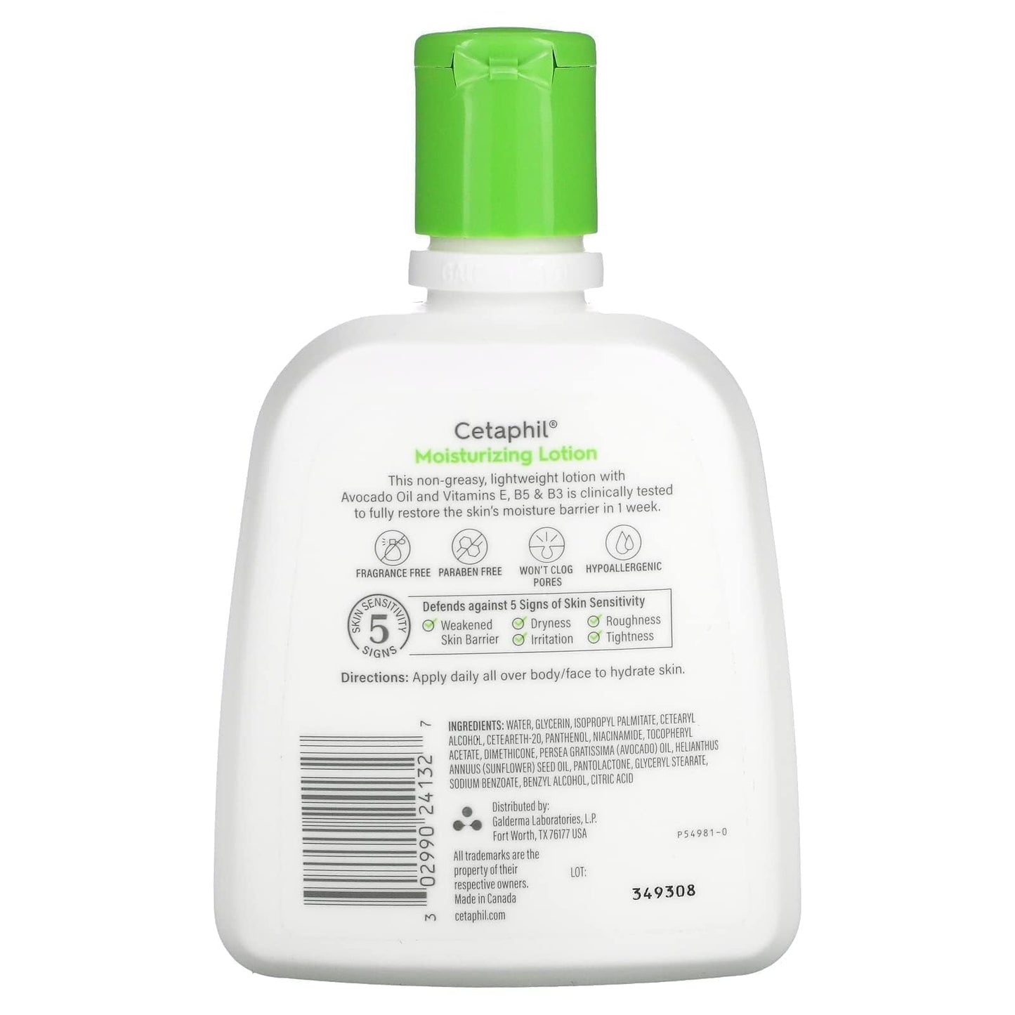Cetaphil Moisturizing Lotion, Dry To Normal, Sensitive Skin, Avocado Oil & Essential Vitamins B5 & B3, 8 fl oz (237 ml) Beauty & Personal Care Cetaphil