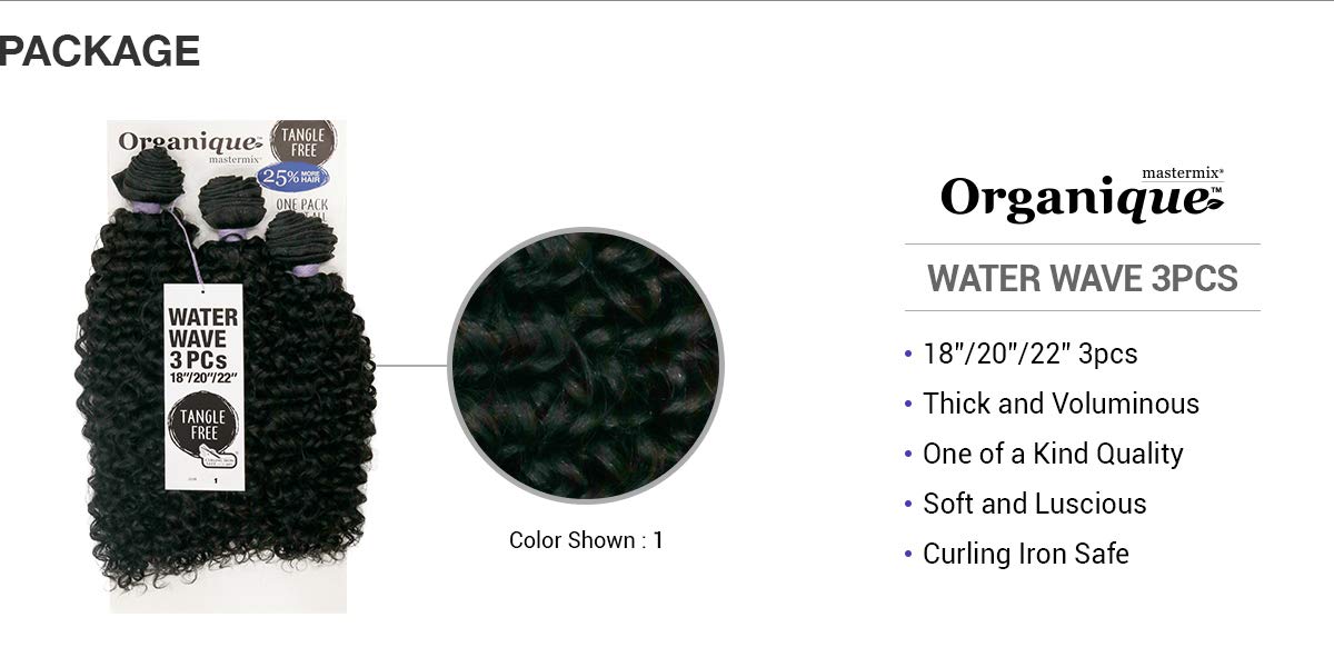 Organique Weave Complete Pack - WATER WEAVE 18/20/22" (2 Dark Brown)