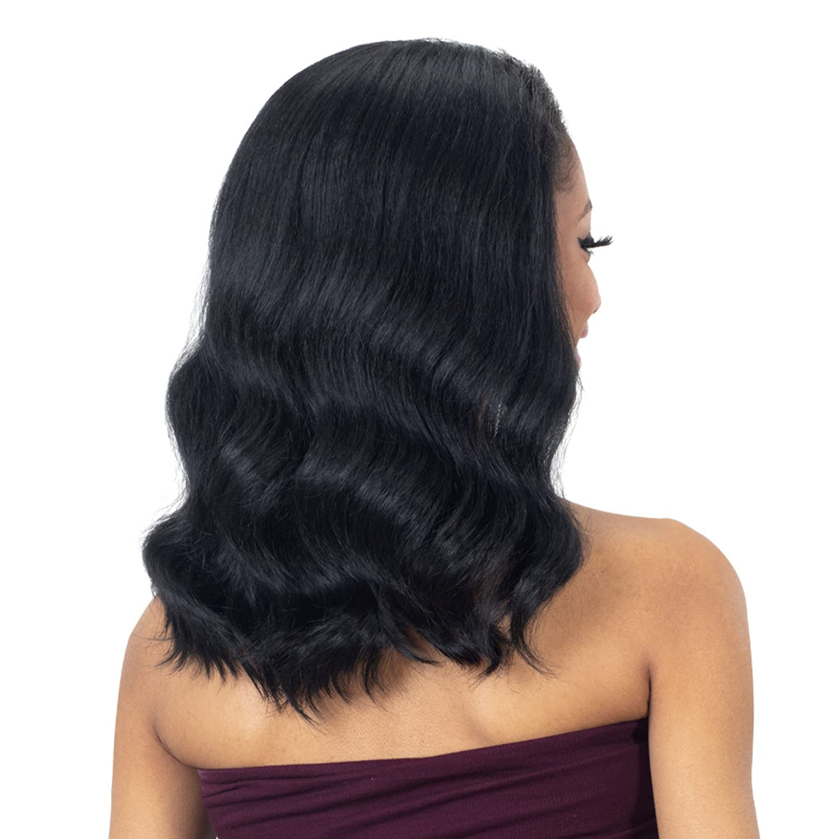 FREE TRESS EQUAL Half Wig Drawstring Full Cap Natural Me Natural Pressed Waves (1)