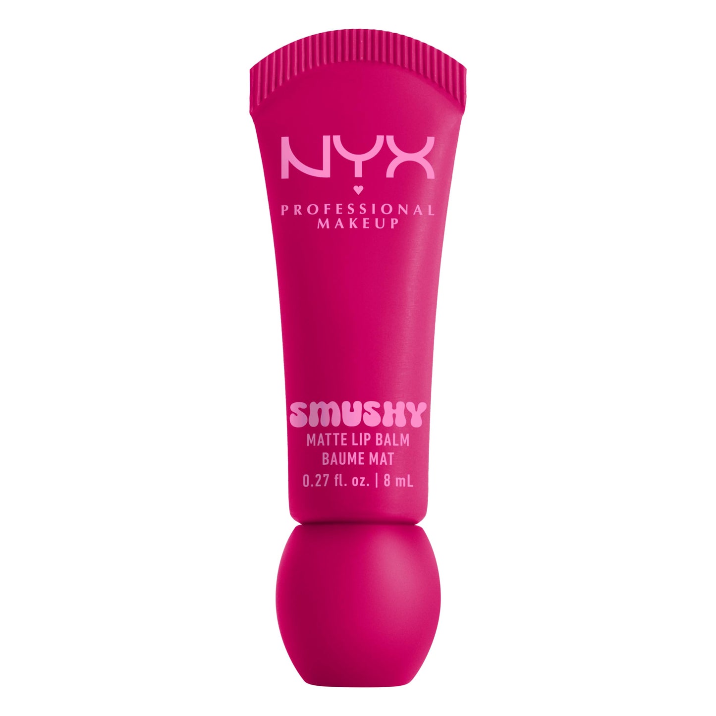 NYX PROFESSIONAL MAKEUP Smushy Matte Lip Balm, Tinted Lip Moisturizer with Soft, Matte Finish - She's Serving (Fuchsia) Beauty and Personal Care NYX PROFESSIONAL MAKEUP