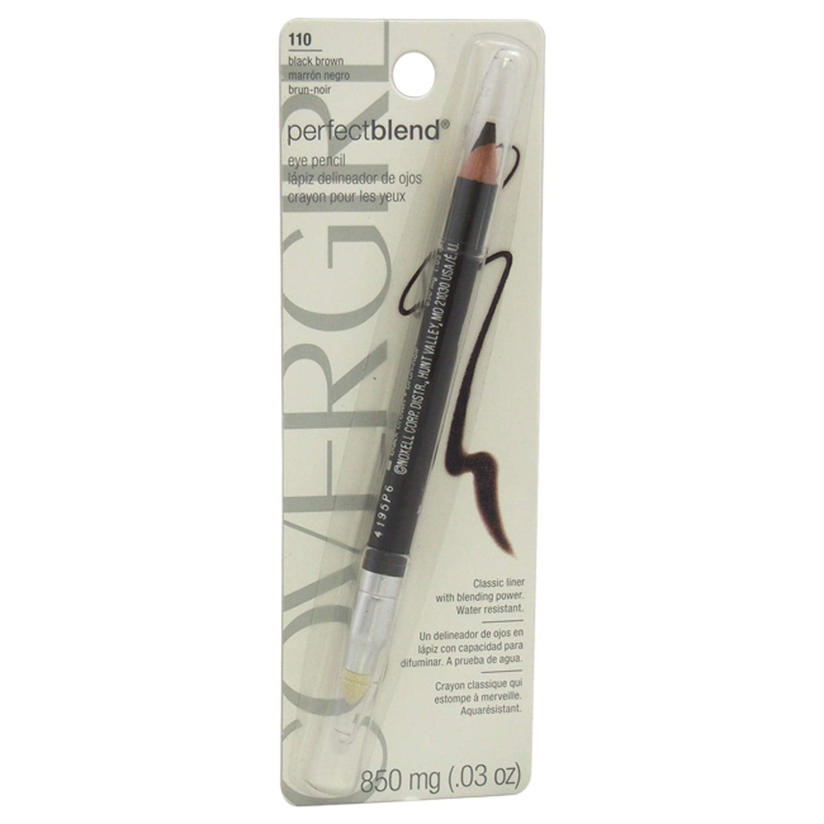 COVERGIRL Perfect Blend Eyeliner Pencil, Black Brown, 1 Count, .03 Oz, Eyeliner Pencil with Blending Tip For Precise or Smudged Look (Packaging May Beauty & Personal Care COVERGIRL