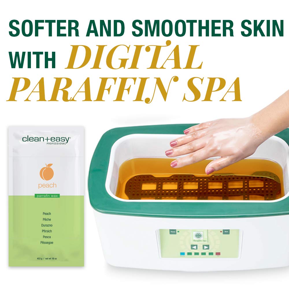 Clean + Easy Digital Paraffin Wax Warmer with Refills - Paraffin Wax Machine for Hand & Feet, Moisturizing Spa Treatment Beauty and Personal Care Clean + Easy