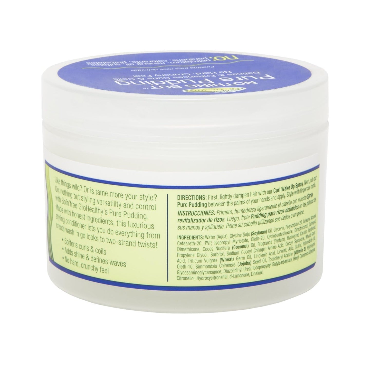 NOTHING BUT Pure Pudding - Gentle Non-Irritating Sulfate-Free Styling Conditioner for All Types of Curly, Healthy, Natural Hair, 8.8 oz (Pack of 1) Beauty & Personal Care NOTHING BUT