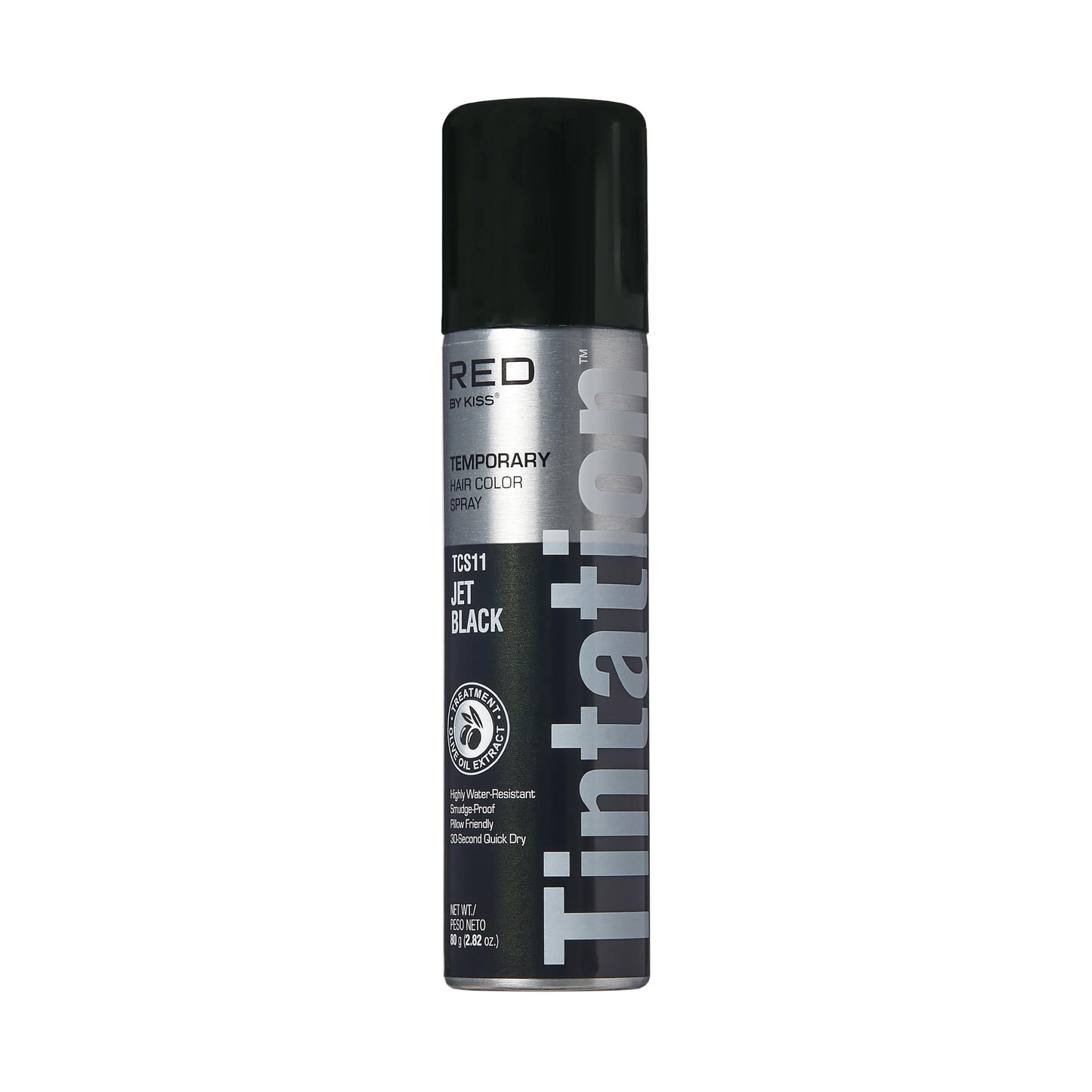 Red by Kiss Tintation Temporary Hair Color Spray, Instant Gray Root Touch Up Coverage, Water-Resistant & Smudge-Proof, Easy Wash Out, Barber Beauty & Personal Care Red by Kiss