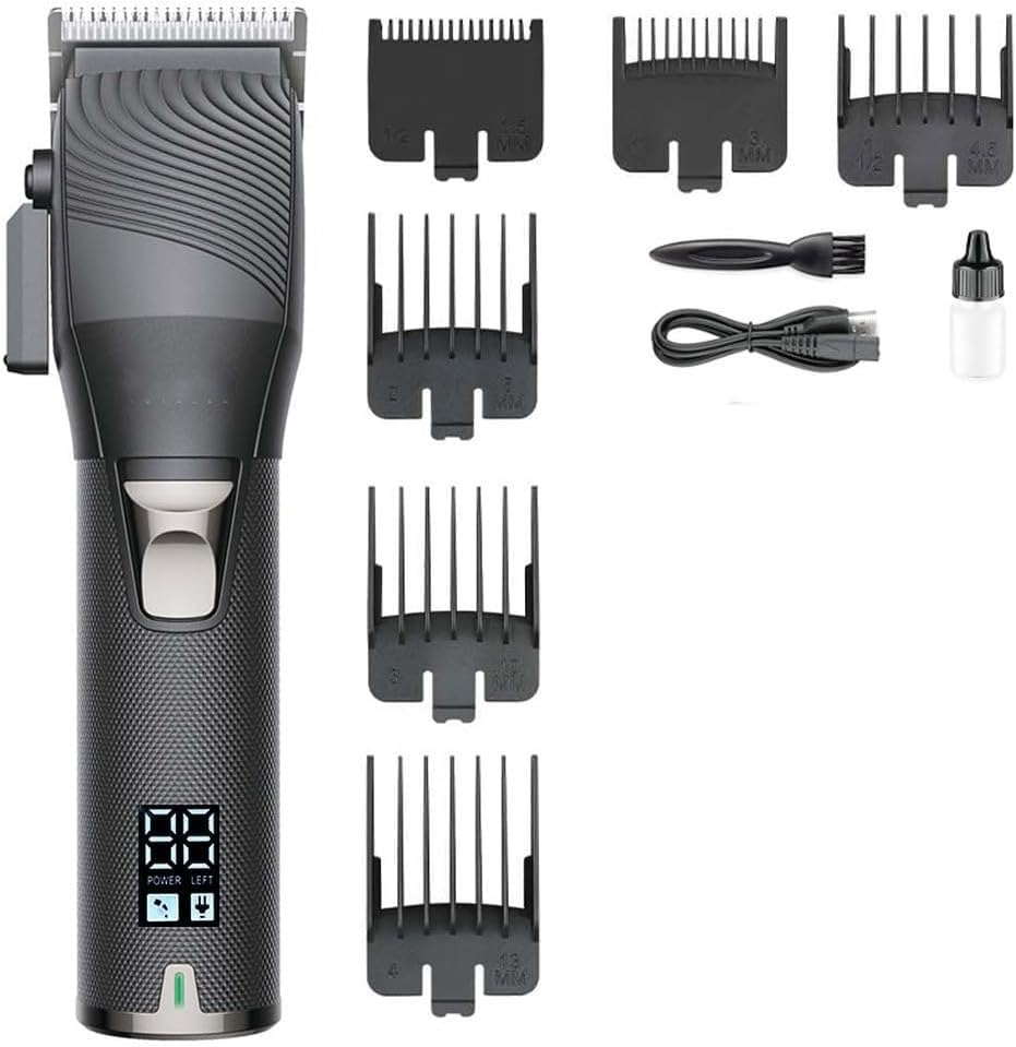 GLESVOWIO Hair Clippers for Men Clipper Professional Trimmer Cordless Cutting Machine Adjustable Electric Rechargeable for(Black) Beauty and Personal Care GLESVOWIO
