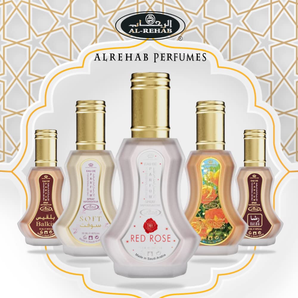 Al Rehab Red Rose Eau de Parfum Spray for Women, 1.2 Ounce / 35ml Beauty & Personal Care Al Rehab