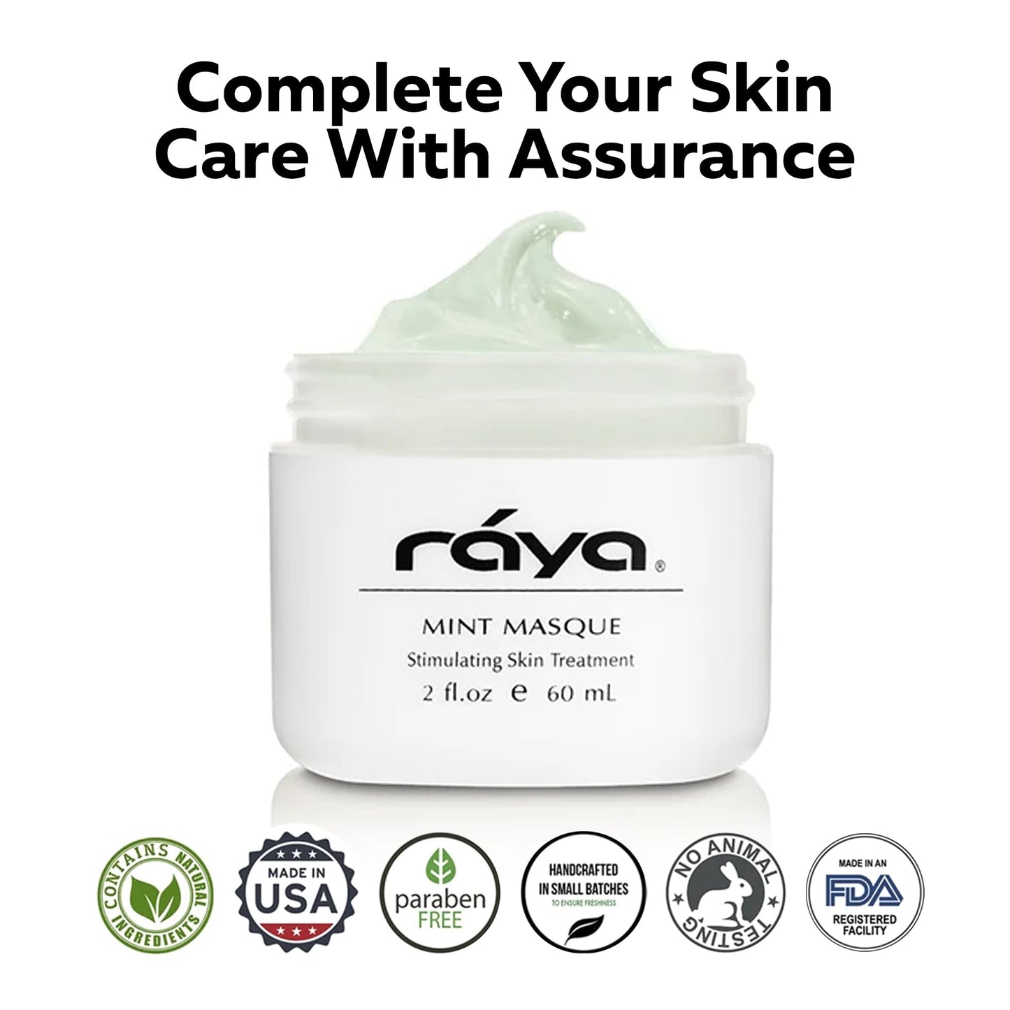 Raya Mint Masque (603) | Cooling and Refreshing Facial Treatment Mask Combination for Oily and Break-Out Prone Skin, Moisturizing,Tightening Pores Beauty & Personal Care Raya