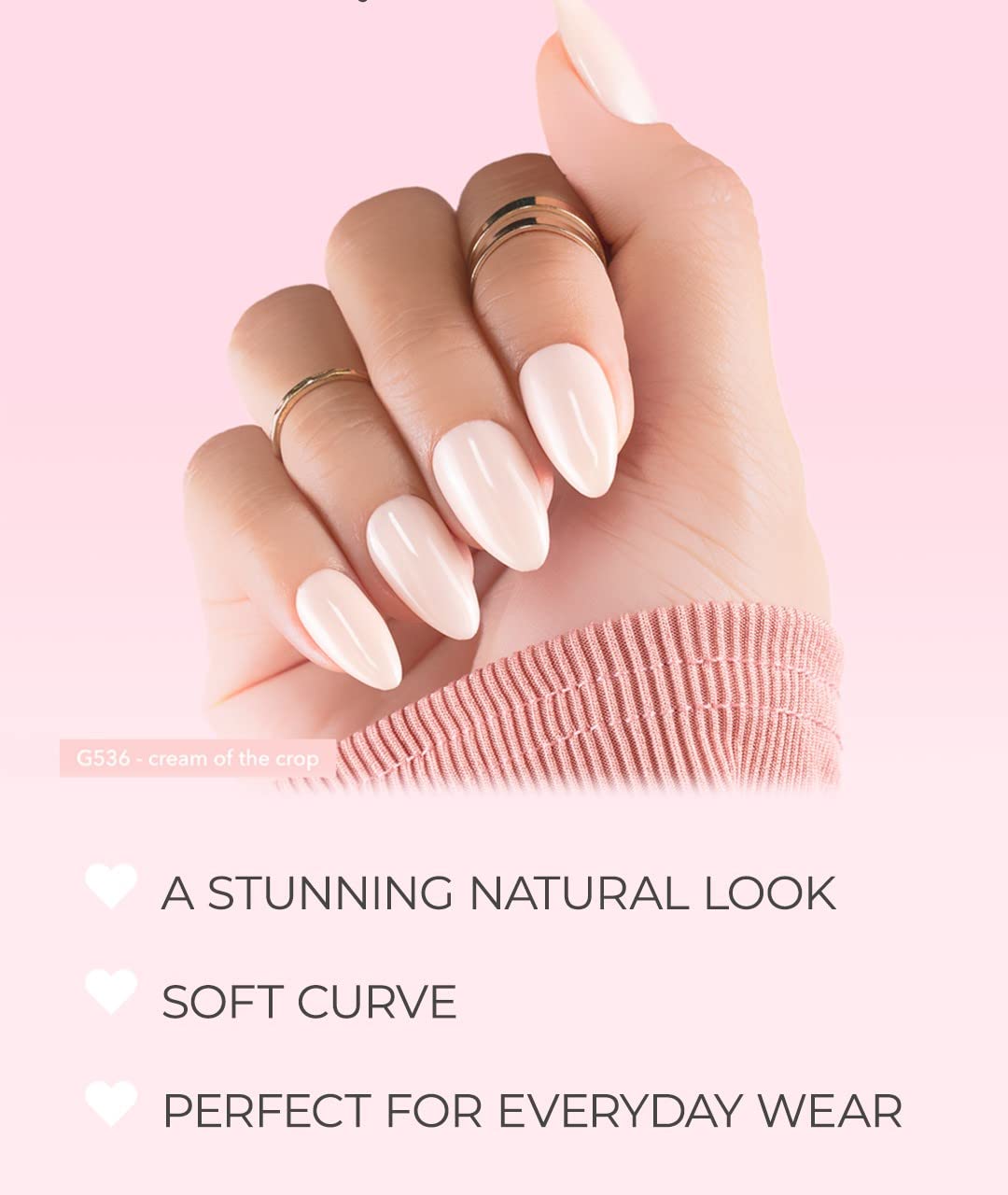 Kiara Sky Gelly Tip Soak Off Nails Refill Packs - Almond Short (Sizes 3, 4, 5)
