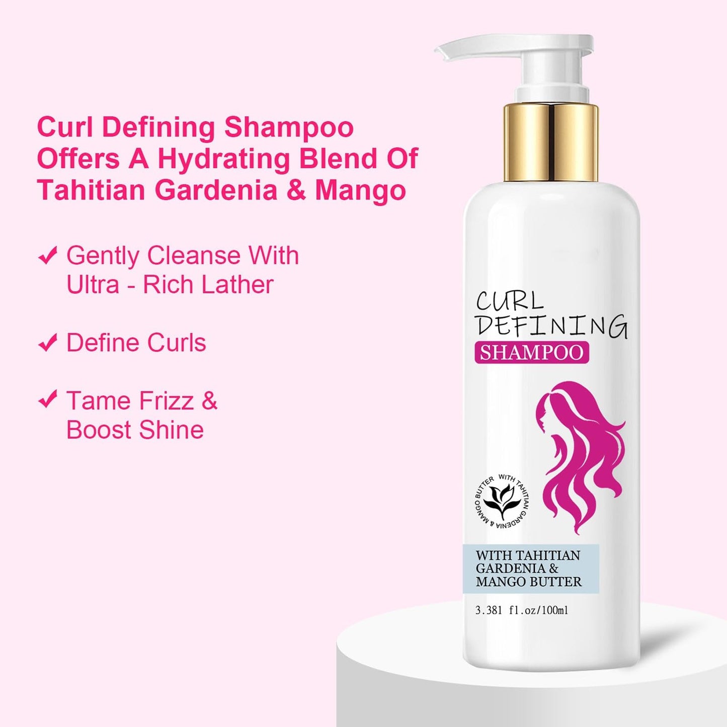 Curl Defining Shampoo and Conditioner Set, Hydrating & Nourishing Shampoo & Conditioner for Curly Hair, Enhances Bounce & Anti Frizz Repair Dry Hairs Beauty & Personal Care New Cover