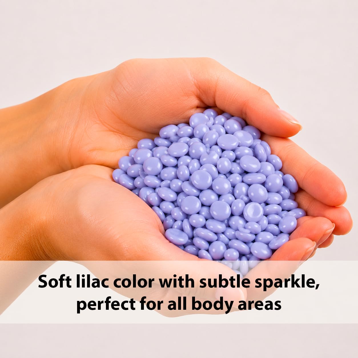 WaxUSA by Waxness Hard Wax Beads 1 lb (450g) Pack of 20 - Lunar Lilac Demi-Creamy Sparkle Texture - Professional Stripless Hair Removal - Made in Beauty and Personal Care Waxness