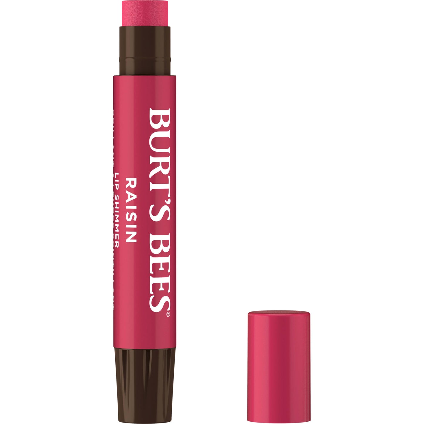 Burt's Bees Lip Shimmer, Raisin, Tinted Lip Balm Stick, Moisturizing for All Day Hydration with Natural Glowy Pigmented Finish & Buildable Color, 1 Beauty and Personal Care Burt's Bees
