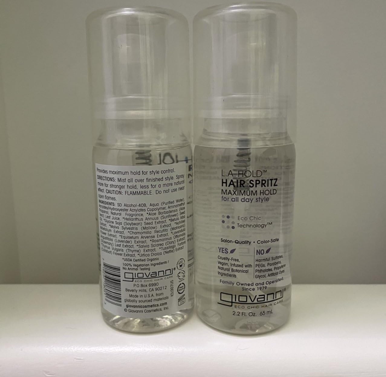 GIOVANNI HAIR CARE PRODUCTS HAIR SPRAY,L.A. HOLD, 2.2 FZ CASE_12 Beauty & Personal Care GIOVANNI