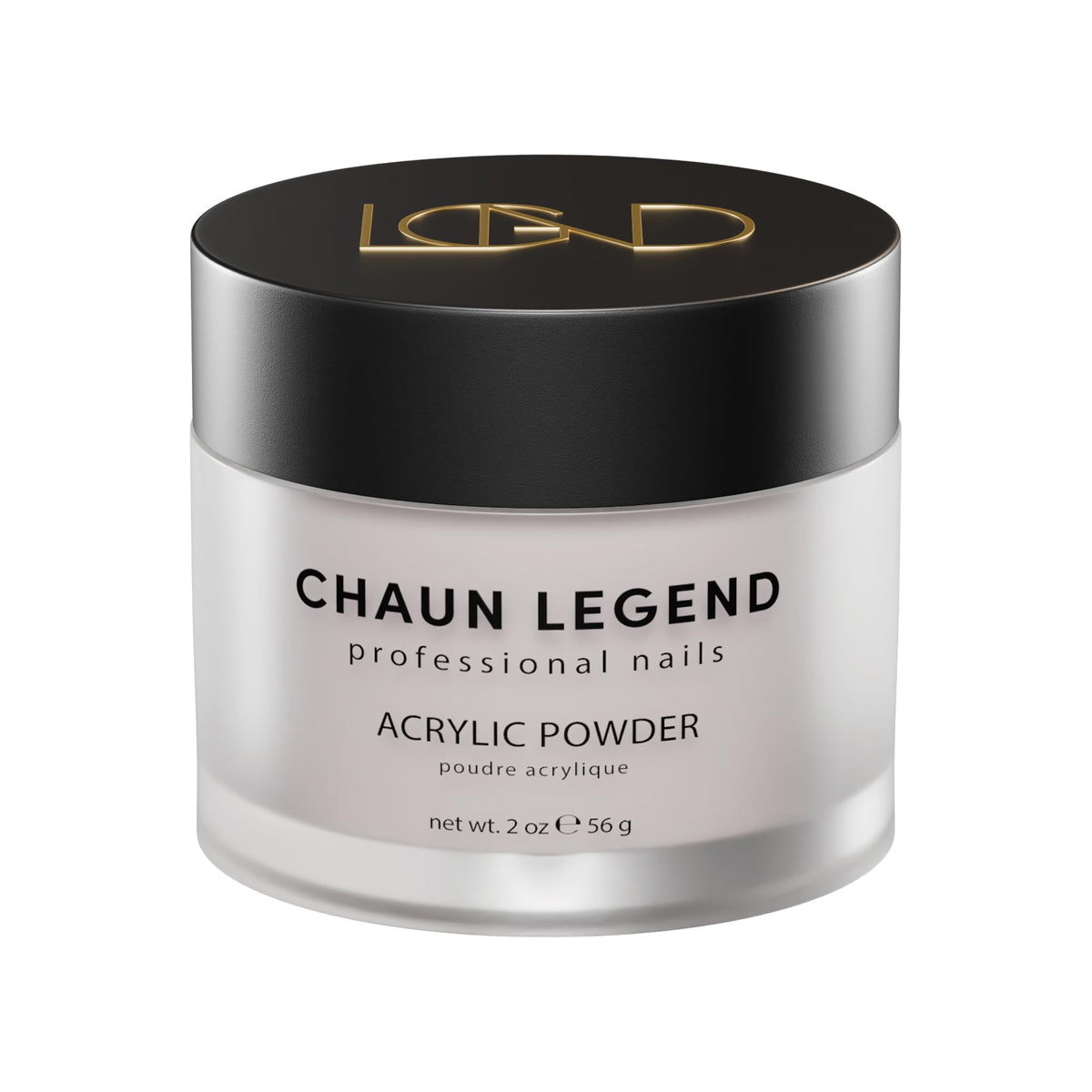 Chaun Legend Acrylic Powder, 2oz Long Lasting Salon Quality, Bubble Free, Self Leveling Professional Manicures, Fake Nails, Carving & Extensions