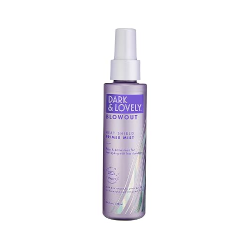SoftSheen-Carson Dark and Lovely Blowout Heat Shield Hair Primer, Blow Dry Spray & Heat Protectant with Castor Oil, For Curly & All Hair Types, 4.4 fl Beauty & Personal Care SoftSheen