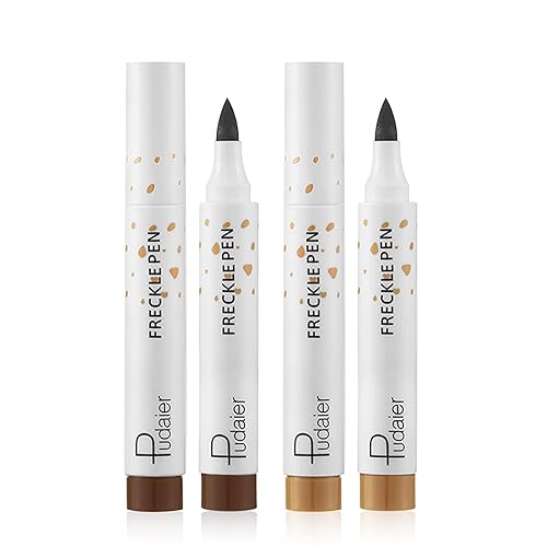 Freckle Pen 2 Colors Waterproof Lasting Natural Like Face Freckle Makeup Pen 2 Pcs 0.17 Fl Oz Beauty & Personal Care Marine Forest