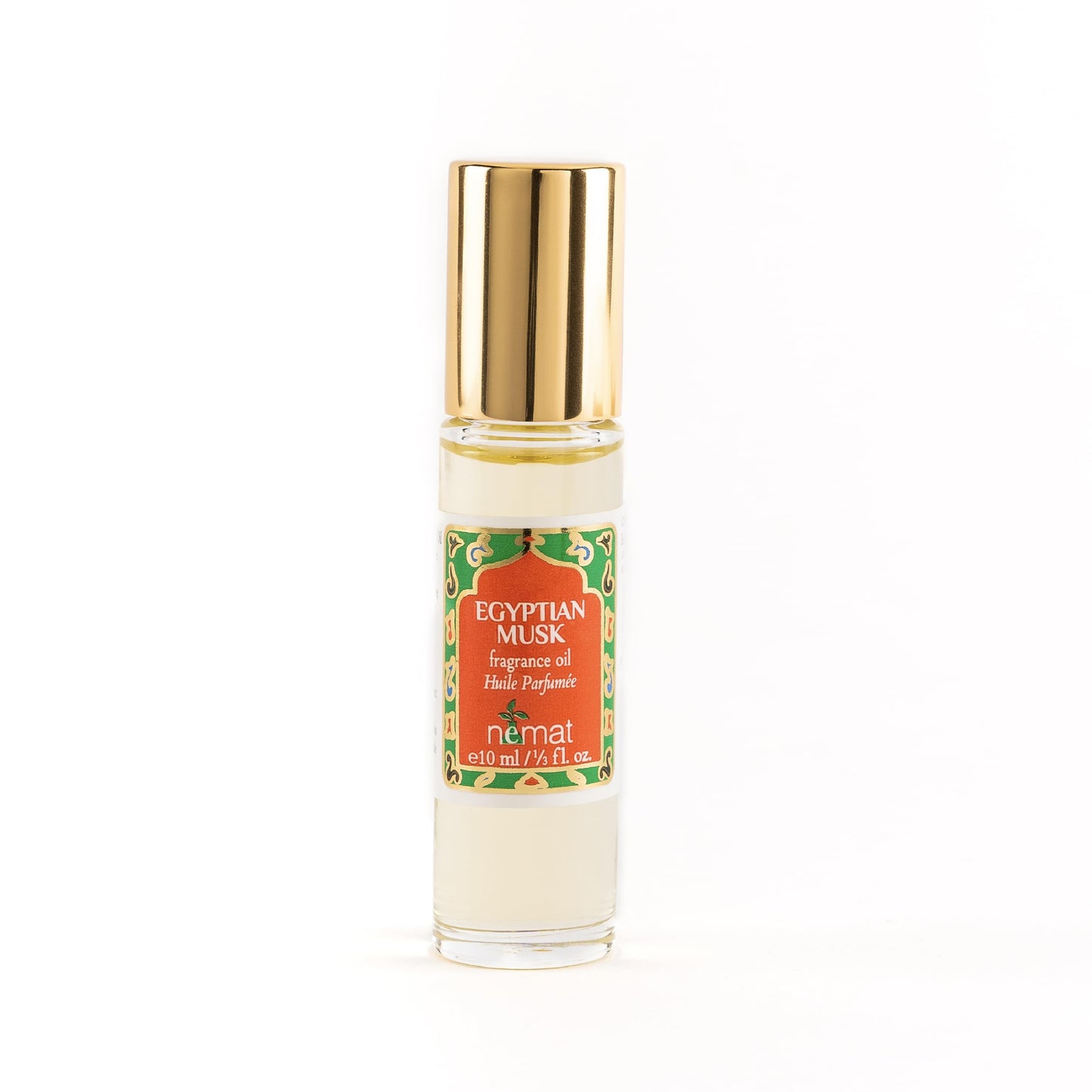 Egyptian Musk Perfume Oil Roll-On - Egyptian Fragrance Oil Roller (No Alcohol) Perfumes for Women and Men by Nemat Fragrances, 10 ml / 0.33 fl Oz Beauty & Personal Care Nemat International