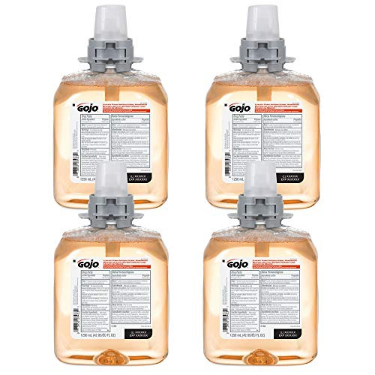 GOJO FMX-12 Antibacterial Foam Soap Refill, Fruit, 4ct x 1250 mL - 5162-04