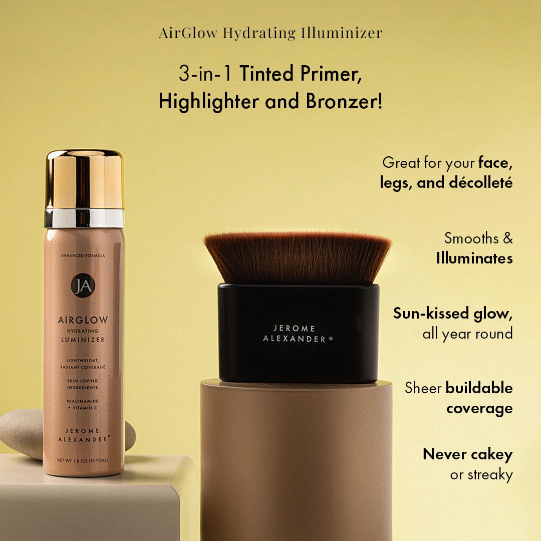 Jerome Alexander MagicMinerals AirGlow Tinted Highlighting Night Mist, Illuminating Airbrush Tinted Moisturizer Spray | Bronze Glow Beauty & Personal Care Jerome Alexander