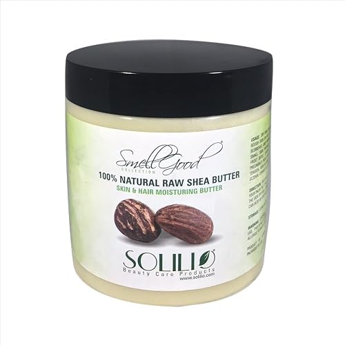 SmellGood - African Shea Butter Ivory Unrefined 16oz Creamy PACK OF 4 Beauty & Personal Care SmellGood
