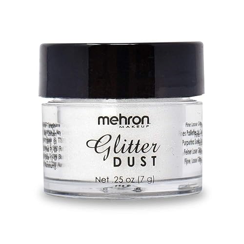 Mehron Makeup Paradise Glitter FX | Professional Cosmetic for Makeup & Art | Vibrant & Shimmering Loose Glitter .25 oz (7 g) (Opalescent White) Beauty & Personal Care Mehron