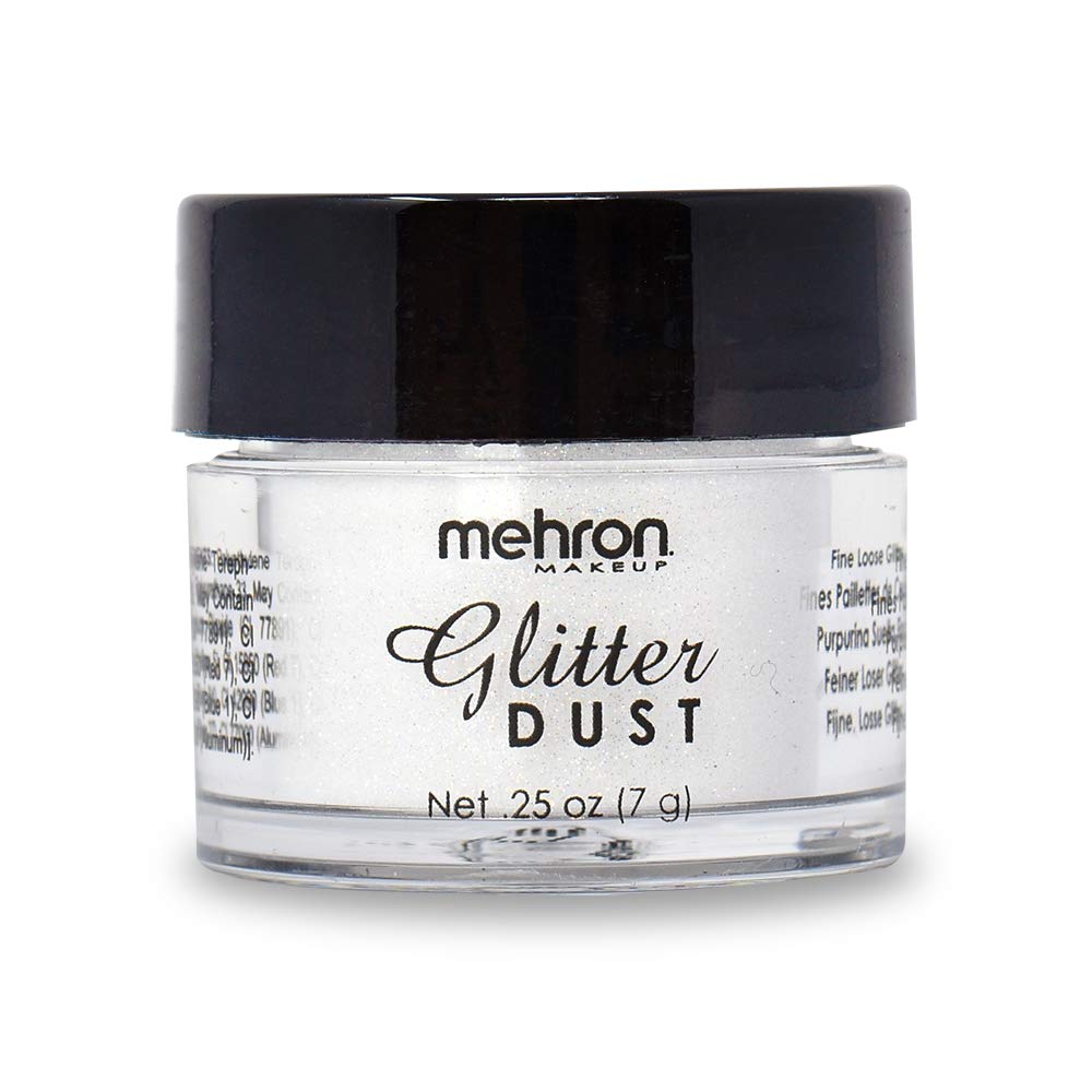 Mehron Makeup Paradise Glitter FX | Professional Cosmetic for Makeup & Art | Vibrant & Shimmering Loose Glitter .25 oz (7 g) (Opalescent White) Beauty & Personal Care Mehron