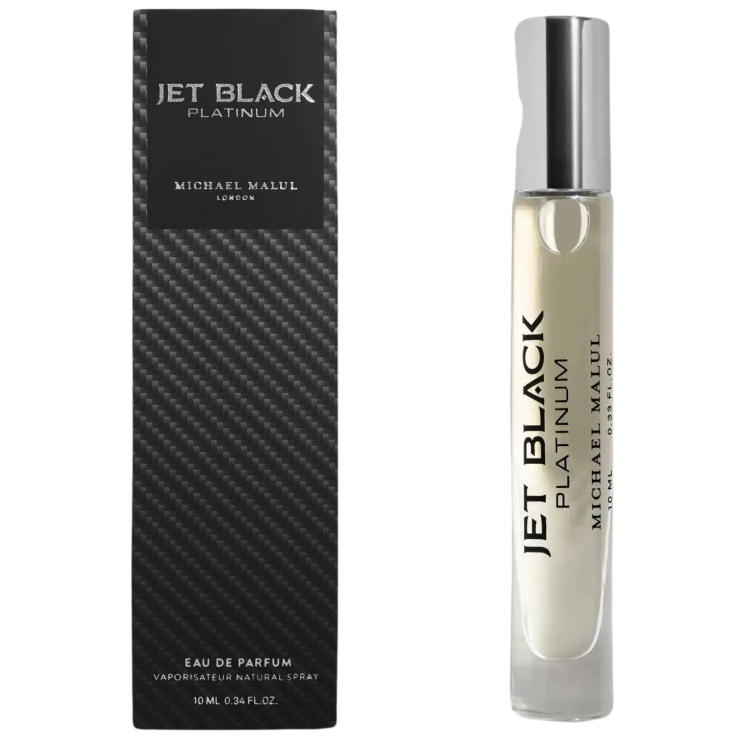 Michael Malul Jet Black Platinum Eau de Parfum for Men - 10ml Travel Size Beauty & Personal Care Michael Malul