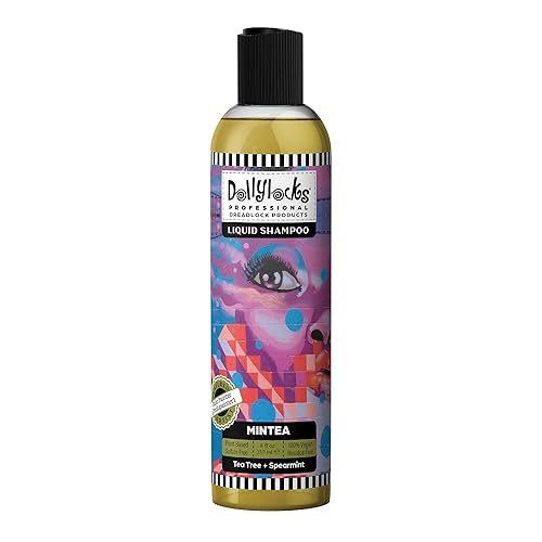 Dollylocks Claifying Liquid Shampoo | Tea Tree Spearmint | Paraben-free, Plant-Based, Vegan, Residue-Free Loc, Braid, Dreadlock Care | All hair types Beauty & Personal Care Dollylocks