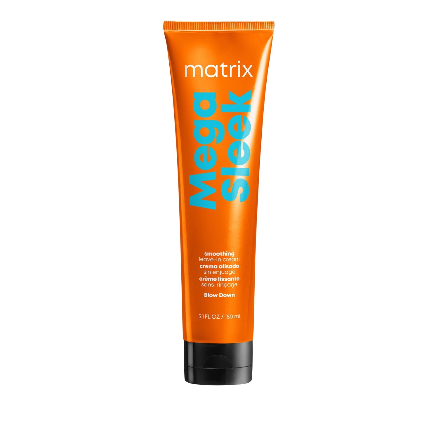 Matrix Mega Sleek Blow Down Smoothing Leave-In Cream - Smooths Hair, Detangles, & Tames Frizz, Heat Protectant, For Dry, Damaged & Frizzy Hair, 5.1 Fl Beauty & Personal Care MATRIX