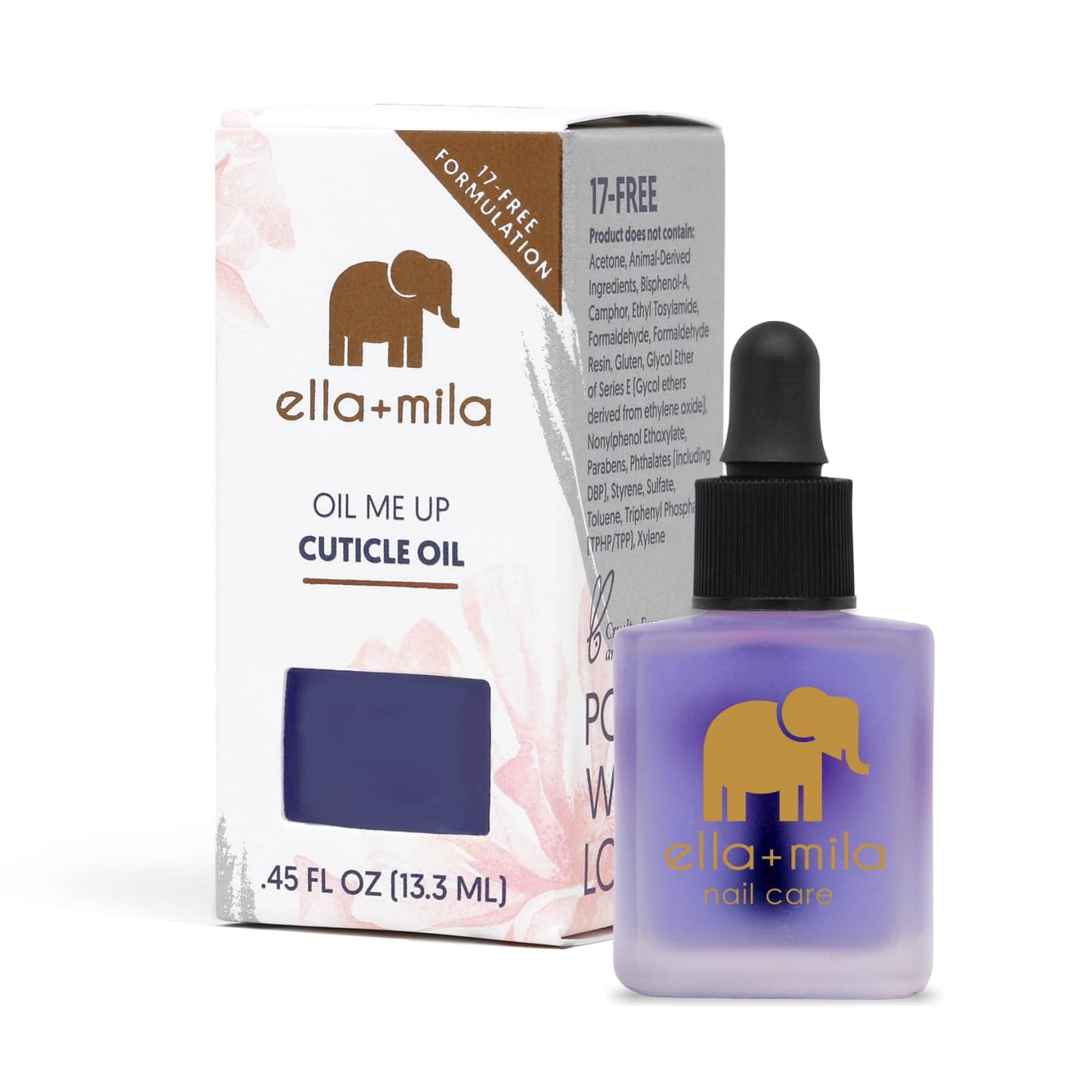 ella+mila Premium Cuticle Oil for Nail Growth - Fingernail Care Treatment with Lavender & Vitamin E - Strengthening Nail Oil for Damaged Fingernails Beauty & Personal Care ella+mila