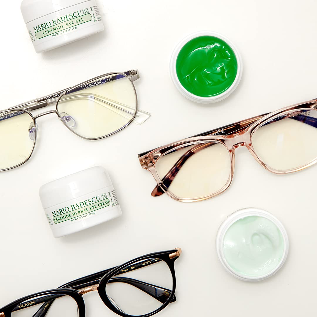 Mario Badescu Ceramide Herbal Eye Cream for All Skin Types, Lightweight & Antioxidant-Rich Eye Care that Brightens & Hydrates, Pack of 1, 0.5 Oz Beauty & Personal Care Mario Badescu