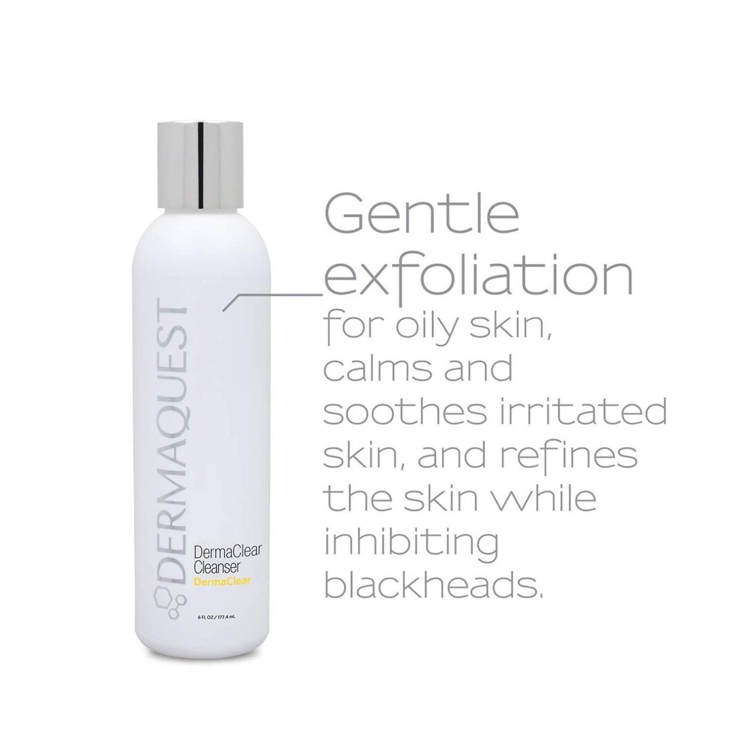 DermaQuest DermaClear Cleanser for Acne Breakouts - Acne Face Wash & Face Exfoliator with Mandelic Acid and Tea Tree Oil (6 oz.) Beauty & Personal Care DermaQuest