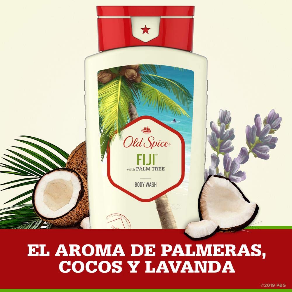 Old Spice, Fiji With Palm Tree Body Wash, 16 Fl Oz Beauty & Personal Care Old Spice
