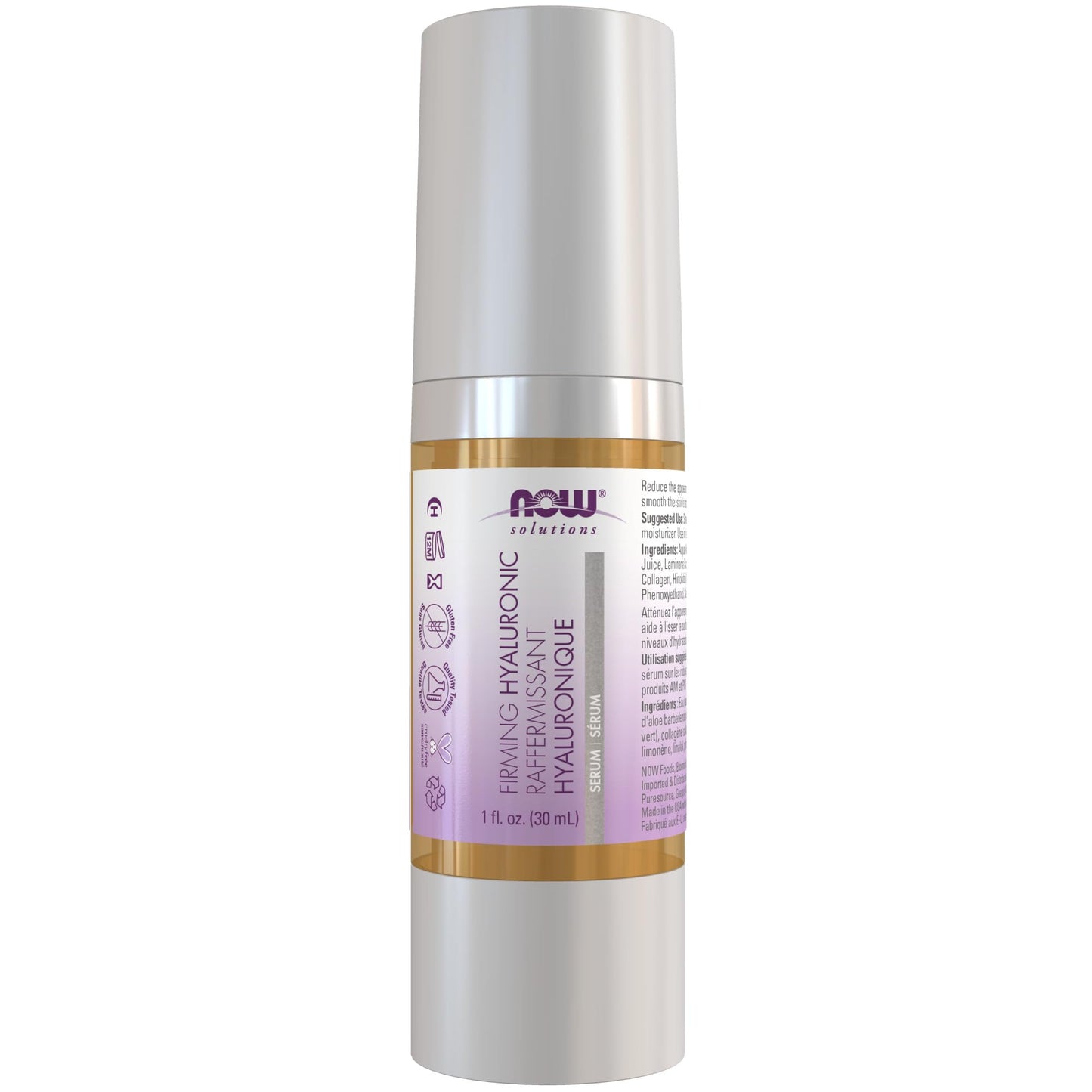 NOW Foods Solutions, Hyaluronic Acid Firming Serum, Naturally Reduces Appearance of Fine Lines, 1-Ounce Beauty & Personal Care NOW Foods