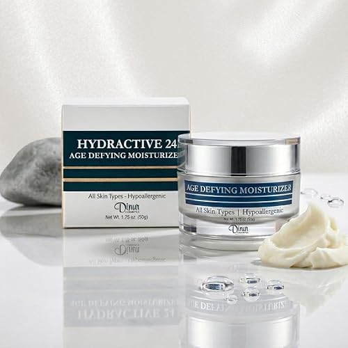 Dinur Cosmetics Hydractive 24 Age Defying Moisturizer Hydrating Looks Younger Smoother & Lucent Improves Skin Elasticity Uniformity 1.75 ounces/50 Beauty & Personal Care Dinur Cosmetics