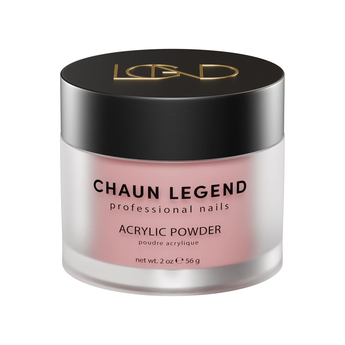 Chaun Legend Acrylic Powder, 2oz Long Lasting Salon Quality, Bubble Free, Self Leveling Professional Manicures, Fake Nails, Carving & Extensions