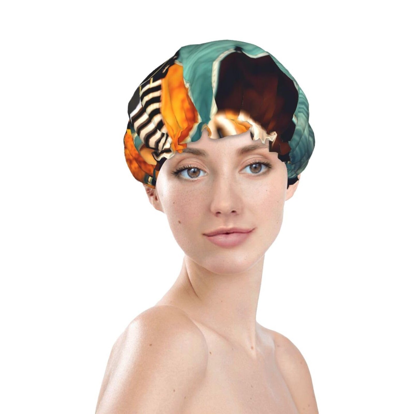 Musical Guitar Patterns Reusable Shower Cap For Women,Double Splashproof Shower Cap,Large Size For All Hair Lengths Beauty and Personal Care FRESQA
