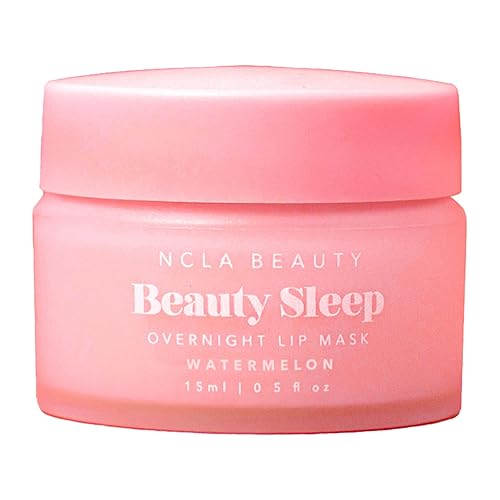 NCLA Beauty Sleep Overnight Lip Mask - Lip Mask for Women - Nourishes and Hydrates with Castor Seed Oil and Shea Butter - Watermelon - 0.5 oz Beauty & Personal Care NCLA BEAUTY