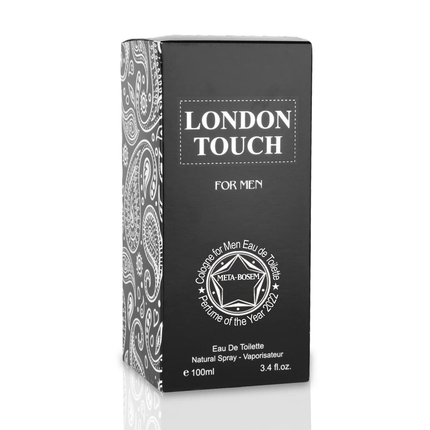 META-BOSEM London Touch, Men's Cologne Eau de Toilette Natural Spray - Clean Fresh Scents - Floral and Citrusy Notes - Great Holiday Gift - for All Beauty & Personal Care META-BOSEM