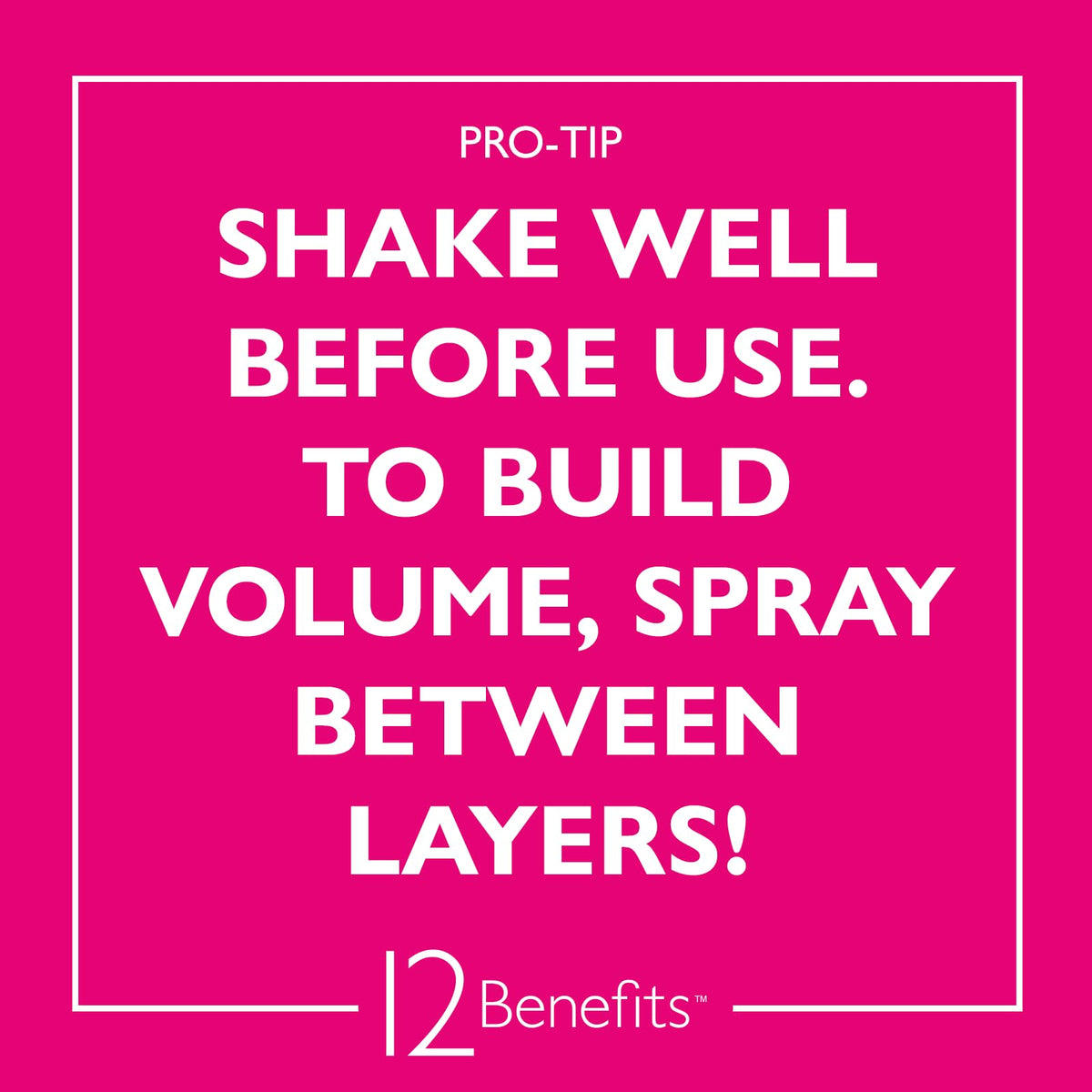 12 Benefits Big Day Hairspray - Long-lasting Hair Care Volume Spray w/Argan Oil, Vitamin B5, Silk Protein + Salon Product, Heat Protectant, Humidity Beauty & Personal Care 12 Benefits