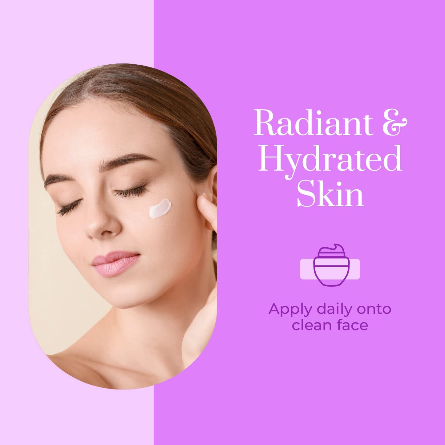 Clear Beauty Collagen Day & Night Face Moisturizer - Dermatologist Tested, Anti Aging Korean Skin Care - Plumping Hydration, Elasticity Support, Silky Beauty & Personal Care Clear Beauty