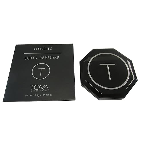 Tova Nights Solid Perfume Compact - Floral Woody Pocket Perfume Dab-On for Women - USA Made & Cruelty-Free - 2.4 g Beauty & Personal Care Tova