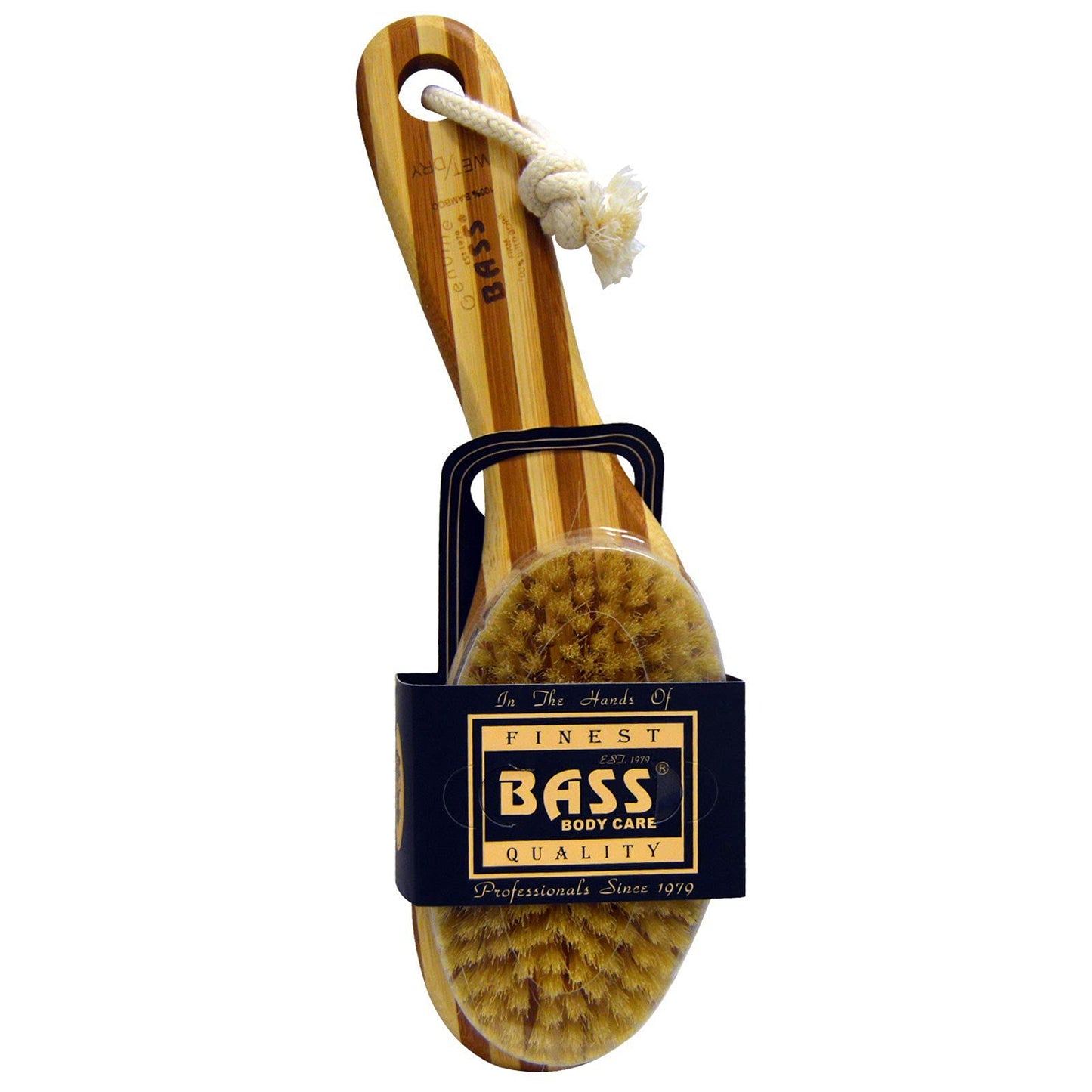 Bass Brushes Short Handle Wild Boar Brush, 1 EA Beauty and Personal Care Bass