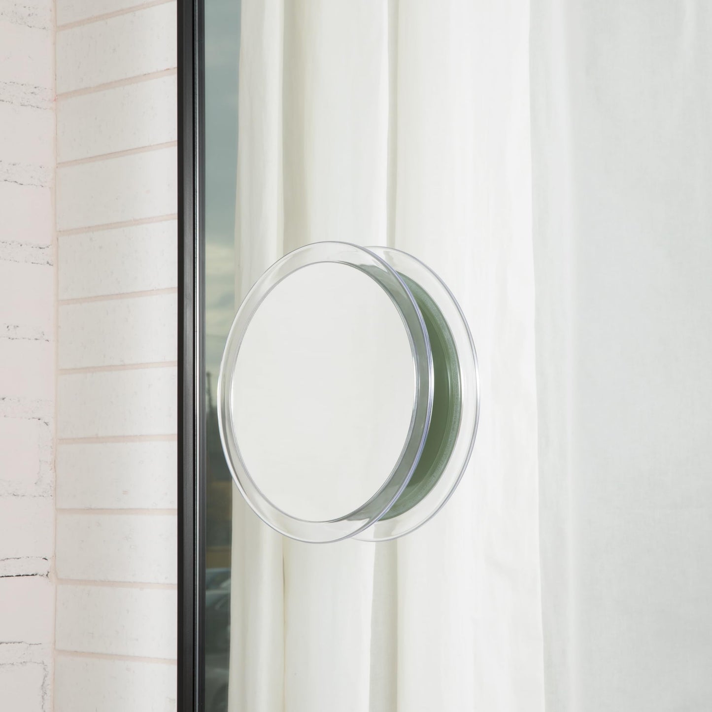 Jerdon Portable Travel Makeup Mirror - 9” Diameter Frame with 5X Magnification - Suction Cups Allow Wall Mounting - Travel Case Included - Model JSC5 Beauty & Personal Care JERDON