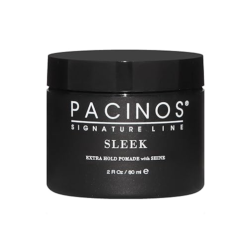 Pacinos Sleek - Signature Extra Hold Pomade with Shine, Long Lasting Definition, All Hair Types, 2 fl. oz. Beauty & Personal Care Pacinos